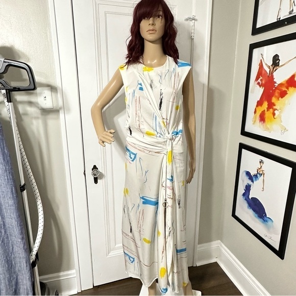 Cedric Charlie’s Fantasy print dress size 10 - Picture 8 of 11